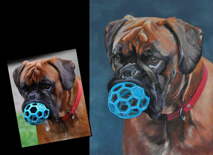 Portrait Gringo et sa balloon.jpg - Pastel   format /size 40x50